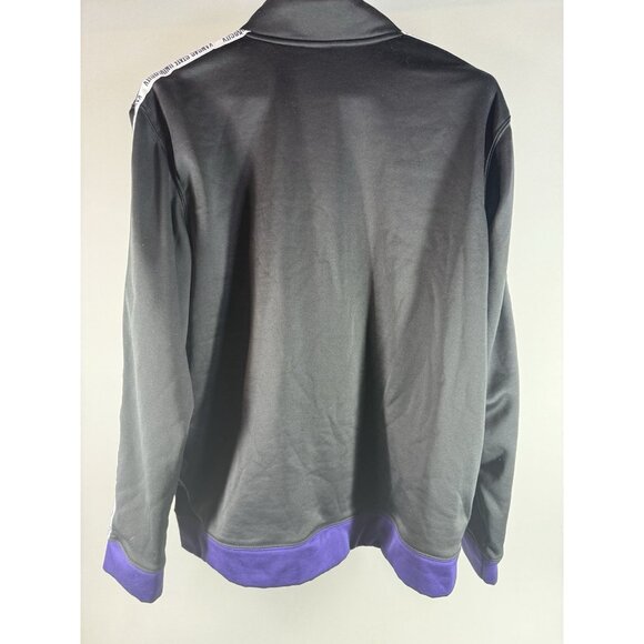 Kansas State Wildcats Grey Purple Russell Athletic Zip Up Jacket Size L - Picture 8 of 14